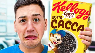 PROVO CIBI AMERICANI STRANI CHE NON CONOSCI 🤮 Trucchi col Cibo su Cap e Kazu