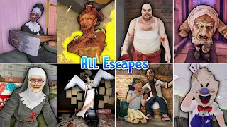 Keplerians Escape Endings - The Nun, Evil Nun 1-2 & The Broken Mask, Mr Meat 1-2, Ice Scream 1-8