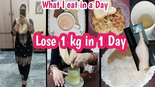 What I Eat In A Day For Losing weight | Lose 1 kg in 1 Day🔥 | DietVlog l