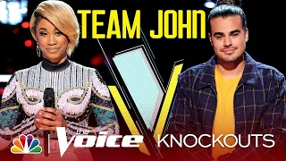 Khalea Lynee and James Violet's Emotional Face-Off - The Voice Knockouts 2019