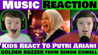 Putri Ariani - GOLDEN BUZZER Moment on AGT 2023 Our Sons REACTION @putriarianiofficial