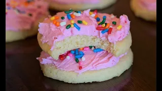 Easy Homemade Lofthouse Cookies - Frosted Sugar Cookies