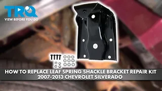 How to Replace Leaf Spring Shackle Bracket Repair Kit 2007-2013 Chevrolet Silverado 1500