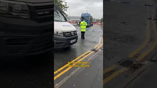 Man seriously injured after getting trapped under digger that fell from a lorry #bury #breakingnews