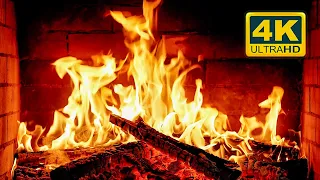 🔥 Cozy Fireplace 4K (12 HOURS). Fireplace with Crackling Fire Sounds. Crackling Fireplace 4K