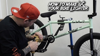 HOW TO SHAVE WEIGHT OFF YOUR BMX BIKE!!