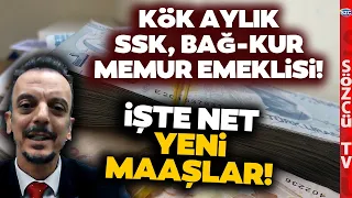 SGK Uzmanı Emeklilerin Net Zamlı Maaşını Hesapladı! Kök Aylık, SSK, Bağ-Kur, Memur Emeklisi...