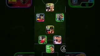 best squad | 4-1-2-3 Formation | efootball 2024 mobile #shorts #efootball #pes #viral