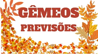 GÊMEOS...RETOMADA DE UMA CONVERSA..NOVAS PESSOAS SURGEM .FOCO NOS PROJETOS..COMEMORE !!!