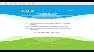 Описательные статистики в JASP