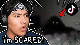 WHY DID I WATCH THESE SCARY TIK TOK VIDEOS... ALONE?!!