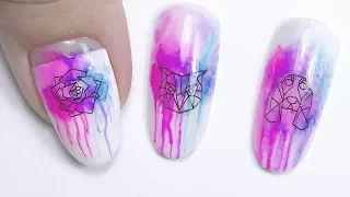 Watercolour Nail Art Tutorial