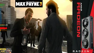 Max Payne 3 Very High Settings 4K | RADEON VII LC | Ryzen 9 3900X 4.5Ghz