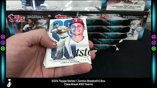 2024 Topps Series 1 Baseball Jumbo 6 Box Case Break #20