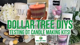 Dollar Tree | Trying the New DT Candle Making Kits | Bonus 2 DIYs