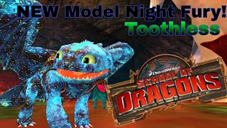 School of Dragons: NEW Night Fury model - 9TH ANNIVERSARY ( Toothless model + animation )