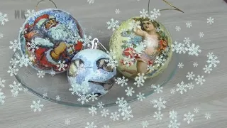 Декор новогодних шаров/Christmas balls decor