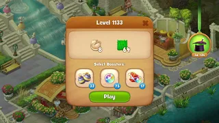 Gardenscapes 1133 Level - 17 moves - NO BooSTERS