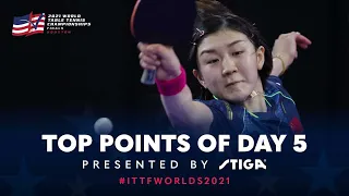 Top Points of Day 5 Presented by STIGA | 2021 World Champs Finals