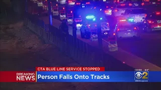 CTA Blue Line Service Halted After Death On Tracks On West Side