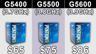Pentium G5400 vs G5500 vs G5600 | Which is a Better Value For Money...???