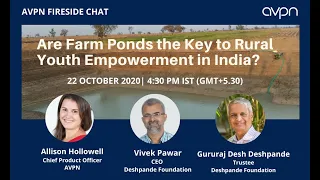 AVPN Fireside Chat: Are Farm Ponds the Key to Rural Youth Empowerment in India?