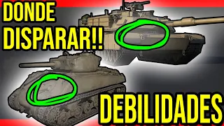 GUIA puntos DEBILES de TODOS los tanques!!! War Thunder💥