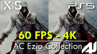 🎮 60FPS vs 4K | Assassin's Creed The Ezio Collection en PS5 y Xbox Series S/X [FPS+Resolucion]