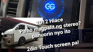 Hiace 2012 Grandia Android Headunit installation.