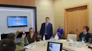 Директор ГК "Обувь России" Антон Титов на открытии учебного центра Orisol в Бердске