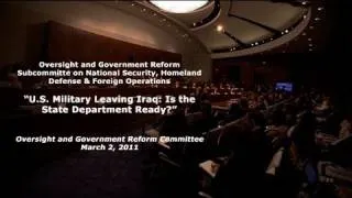 U.S. Military Leaving Iraq: Is the State Department Ready?