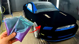 Spraying a HyperShift Over BLACK 4.0 (The Blackest Paint on Earth)