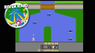 River Raid (Atari 2600) - Review & Gameplay