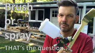 Renovating an abandoned Tiny House #56: Brush or spray - That's the question!