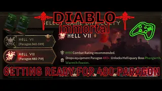 DIABLO IMMORTAL 🎮 GETTING READY FOR 480 PARAGON☠️