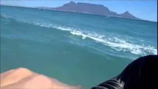 Kitesurfing in Capetown - at Table View on Dolphin Beach