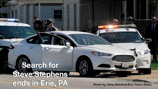 Search for Steve Stephens ends in Erie, Pennsylvania after police chase