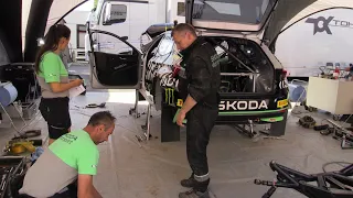 WRC Vodafone Rally de Portugal 2024 | Service Park | Mechanics Working | Tuesday Morning | Exponor