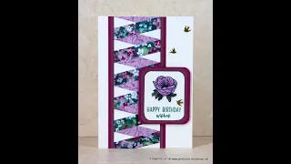 AT  LAST - I'M BACK!!    No.651 Twisted Ribbon Card