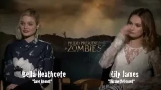 Pride and Prejudice and Zombies Interview with Bella Heathcote and Lily James