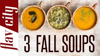 3 Healthy Soup Recipes For Fall - Vegetarian & Gluten Free