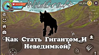 🐾 WildCraft || Как Стань Гигантом И Неведимкой. || Баг. 💀