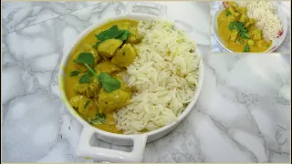 احلى دجاج بالكارى بدون كريمة 🥘  أسهل و أسرع وصفة بنفس طعم كاري المطاعم Chicken Curry