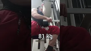 Ylätalja yhdellä kädellä 81 kg