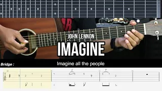 Imagine - John Lennon | EASY Guitar Lessons TAB - Guitar Tutorial