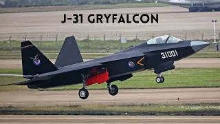 China's new 5th generation fighter jet J-31(FC-31) Gryfalcon.