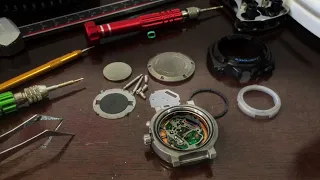 Whats inside GIEZ screwback GS-500 series G-Shock watch