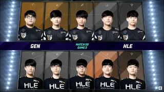 HLE vs GEN Game 2 LCK Summer 2019