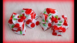 КРАСИВЫЕ БАНТИКИ ИЗ РЕПСОВОЙ ЛЕНТЫ , МК / DIY BEAUTIFUL BOW OF REP RIBBONS