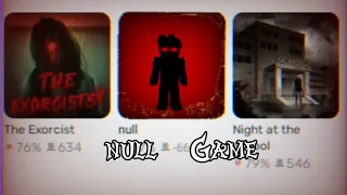 (most weird video i ever made💀) If null game is real... | Blockman Go